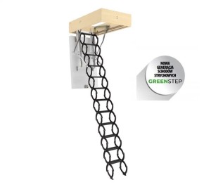  Schody strychowe FAKRO LSE Energy Efficient 70x140/290 GREENSPTEP 0,65 W/m2K
