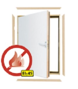 Drzwiczki kolankowe strychowe Fakro DWF 60x80 + Listwy wykończeniowe EI=45 